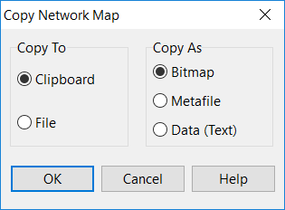 Copy Network Map Dialog